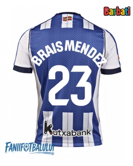 Real Sociedad Brais Mendez #23 Tricou Fotbal Replică 2025-26 Barbati Acasa